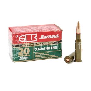 Патрон 7,62х54 БПЗ FMJ 9,6г/148гр об. лак. гильза (20шт)
