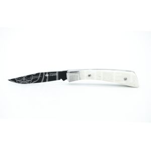 Нож складной Kizlyar Supreme GENT D2 BT BNH (Black Titanium, Bone Handle)