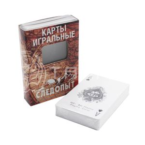 Карты игральные "СЛЕДОПЫТ", влагостойкие, пластик, 54 шт./12/144/     PF-BG-С01