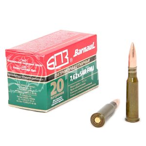 Патрон 7,62х54 БПЗ FMJ 11,3г/174гр об. лак. гильза (20/500шт)