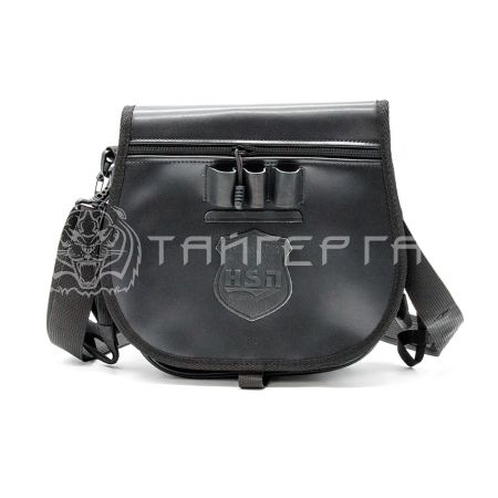 Ягдташ "Тайга", кожа черный 828-3