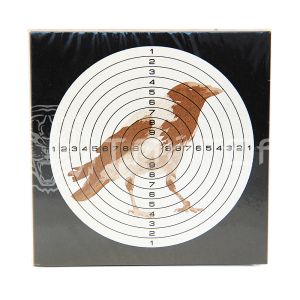 Мишень для пневматики 25м цветн., ВОРОНА (50шт./уп.) (140х140) 25ЦВВ