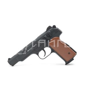 Пистолет газобалон. CO2 BORNER APS-S Black пластик к.4,5