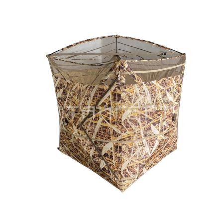 Засидка двухместная ShotTime куб. 145*145*168 материал 300D камыш 6кг  ST-TB-01