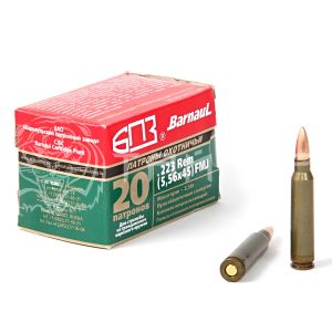 Патрон 5,56х45 БПЗ FMJ 3,56г/55гр об. лак. гильза (20/500шт)