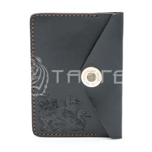 Обложка для охотничьих документов MINI (Черный, Утки)