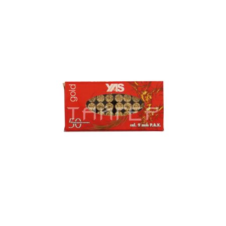 Патрон светозвуковой 9мм P.A.K. Gold Blank YAS (50шт)