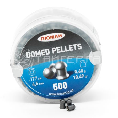 Пули 4,5мм Люман Domed 0,68г круглая головка (500шт)