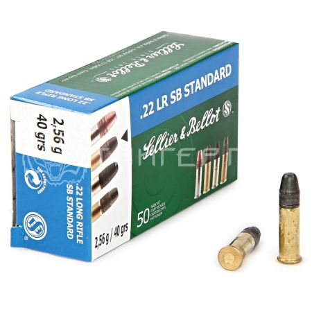 Патрон .22 LR S&B STANDART 2,56г/40гр (50шт)