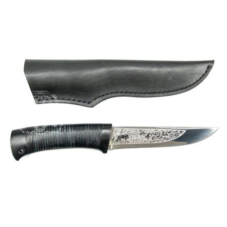 Нож Пикник ЭИ-107 Кожа Текстолит Стандартная гравировка