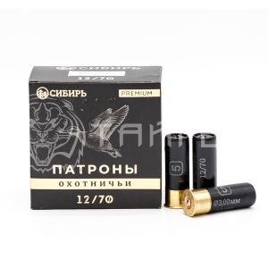 Патрон 12/70 №5 34г б/к (СХ-2000) Сибирь Премиум (25/250)