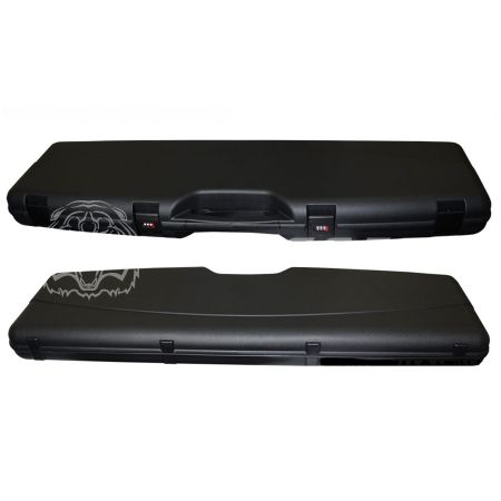 Кейс оружейный Megaline 118х30х11Black (пластик, 2 замка, 2 клипсы, пенал из кубиков)