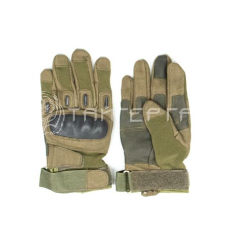 Перчатки тактические Rusforce saboteur прорезиненный кастет Хаки (М)  Rfstm-gn