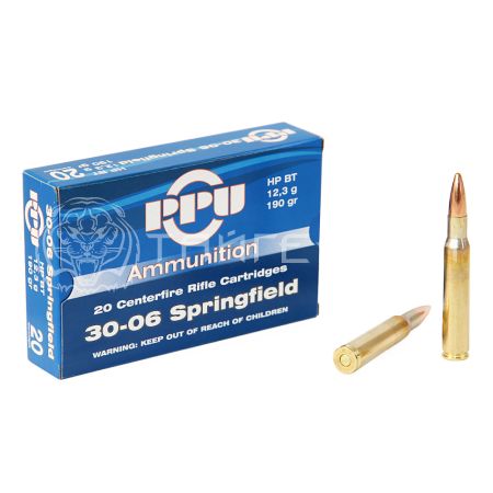 Патрон .30-06 Sprg PPU HP BT 12,3г/190гр (20шт)