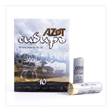 Патрон 12/70 №0000 32г Сибирь Азот (10/250)