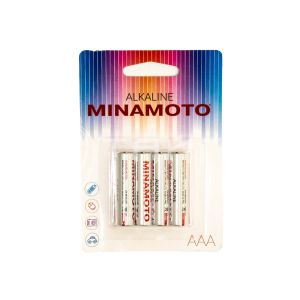 Батарейка MINAMOTO LR03 Alkaline   1-077 (4 шт.)