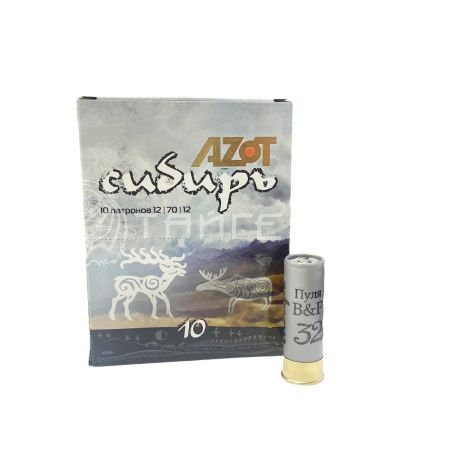 Патрон 12/70 пуля "B&P" 32г Сибирь Азот (10/250)