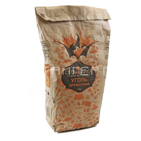 Уголь древесный 2,5кг Отдыхайка