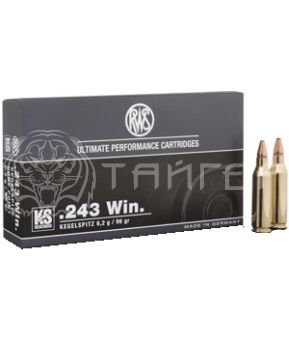 Патрон .243 Win DN KS 6,2г/96гр (20шт)