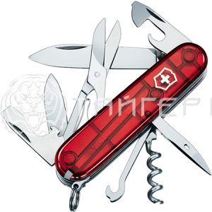 Нож перочинный Victorinox Climber (1.3703.T) 91мм 14функц. красный полупрозрачный карт.коробка