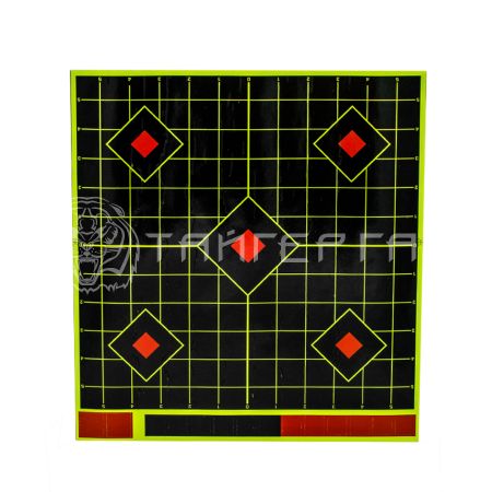 Мишень бумажная самоклеющаяся Квадрат 30х30cm проявляющая попадание 2425-S (1 шт.)