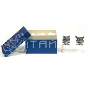 Набор из 2-х стопок RORO волк и лиса R-94706