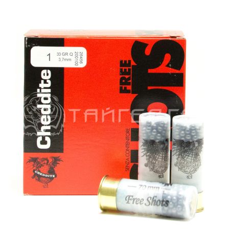 Патрон 12/70 №1 33г б/к Free Shots Cheddite (25/250)
