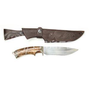 Нож Близнец ст. D2 литье, орех(кап)