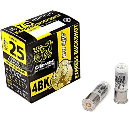 Патрон 12/70 картечь 6,2 38г Clever (25/250)