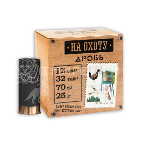 Патрон 12/70 №0000 32г НА ОХОТУ ГП (25/250)