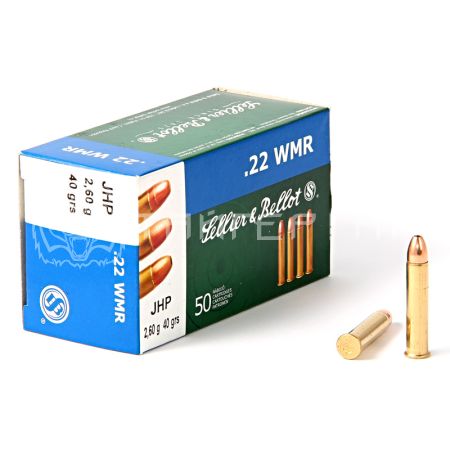 Патрон .22 WMR S&B JHP 2,6г/40гр (50шт)