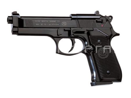 Пневм.пист.Beretta M92 FS (глушитель, коллиматор, чёрн. с чёрн. пласт.накладками) к.4,5