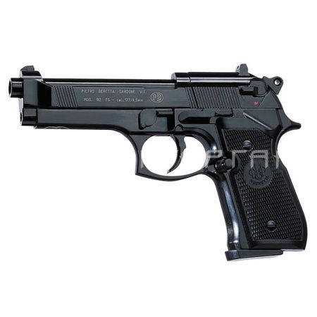 Пистолет газобалон. CO2 Beretta М92 FS к.4,5 черн, пласт. накл