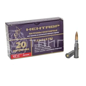 Патрон 7,62х54 БПЗ Кентавр FMJ 11,5г/177гр об. полим. гильза (20шт)