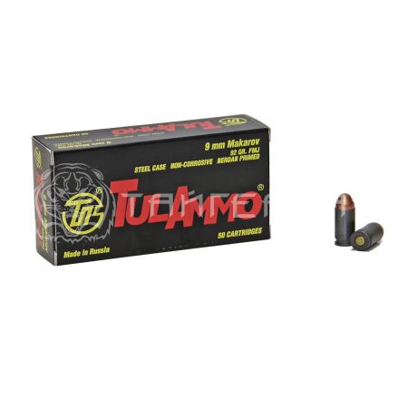 Патрон 9x18 (9 мм Makarov) ТПЗ FMJ 6,0г/92гр ОБ б/м (50шт)