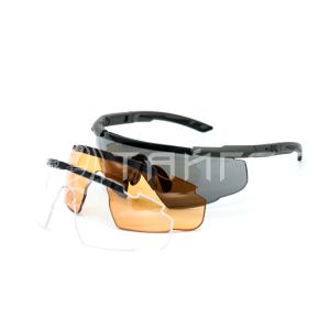 Очки Wiley X Saber Advanced зеленая оправа 3 линзы прозрачная, дымчато-серая и янтарная 308G