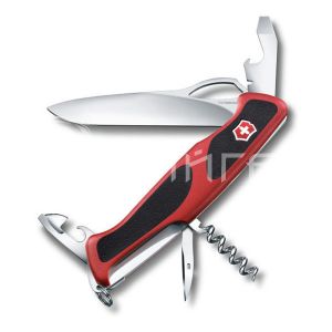 Нож перочинный Victorinox RangerGrip 61 (0.9553.MC) 130мм красный/черный карт.коробка