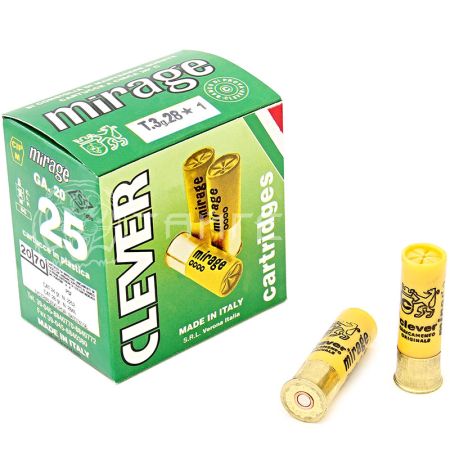 Патрон 20/70 №1 28г Clever (25/250)