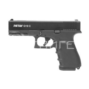 Пистолет охолощенный G 19C, (Gloсk 19), черный, кал. 9mm. P.A.K