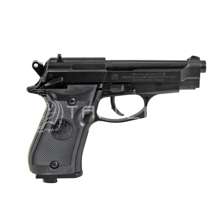 Пистолет газобалон. CO2 Beretta M84 FS к.4,5 сплав, черный, Blowback