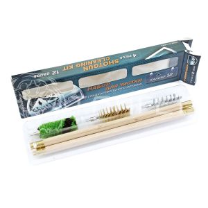 Набор д/чистки к.12 ShotTime деревянный шомпол + 3 ерша ST-CK-12W