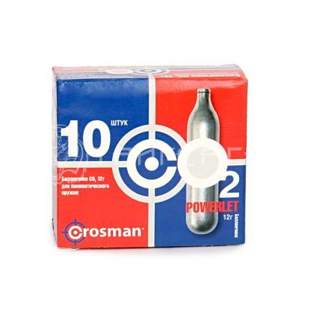 Баллончик СО2 12г Crosman ( 10 шт в упак) 