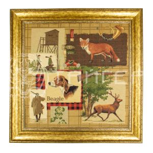 Картина "Охотничьи трофеи" 50*50 (61х61 см)