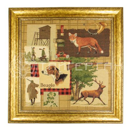 Картина "Охотничьи трофеи" 50*50 (61х61 см)