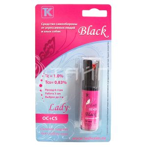 Баллончик самообороны Black Lady 25 мл