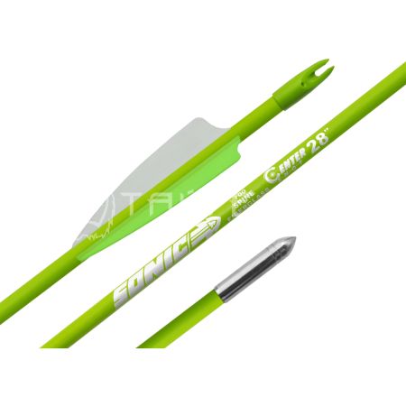Стрела лучная фибергласс Centershot Sonic 28" оперение Parabolic 3" зеленая ARW70FG7028GR