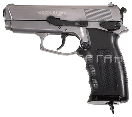 Пистолет Ekol ES 66 C (хром матовый)(0962)