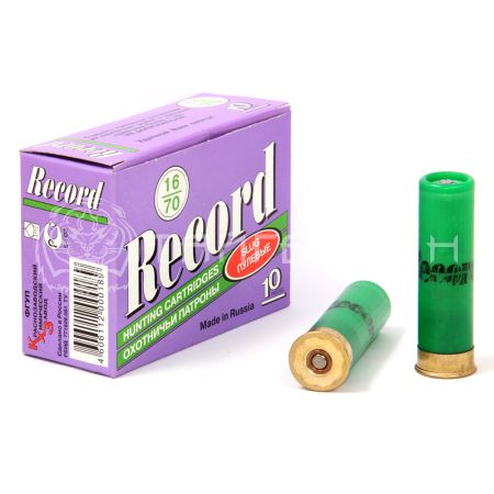Патрон 16/70 пуля Стрела 29г Рекорд (10/250)