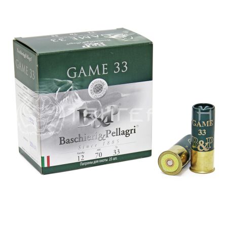 Патрон 12/70 №0000 33г B&P ГП (25/250)