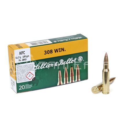 Патрон .308 Win S&B HPC экспан. с вал. нак. 11,7г/180гр (20шт)